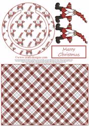 Cute Santa Circle Penny Slider