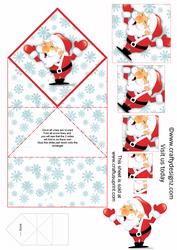 Cute Santa Spring Card Kit