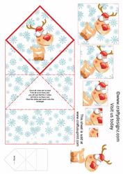 Cute Raindeer Spring Card Kit