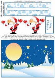 Winter Scene Background and Santa Penny Slider