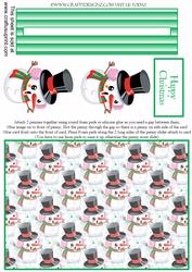 Super Cute Snowman Penny Slider