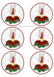 Xmas Candle Christmas Bauble Ornament