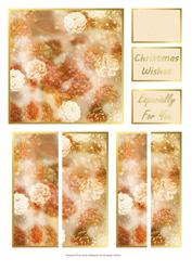 Magical Christmas Pine Cones Side Stacker & Matching Caption