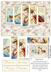 Brand New Christmas Angel Panel Card Kit