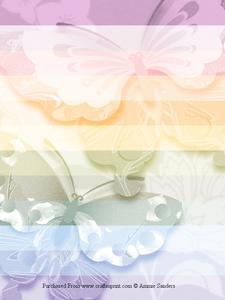 Subtle Shades Oriental Butterflies Backing Papers