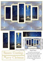 Brand New Star Over Bethlehem Panel Card Kit