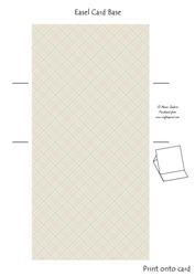 Roses & Pearls Easel Card Base 2 Mix N Match