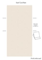 Roses & Pearls Easel Card Base 5 Mix N Match