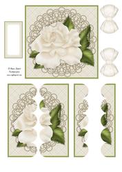 Roses & Pearls Scallop Edge Side Stacker Mix N Match
