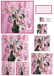 Beautiful Oriental Lilies Bouquet Spiral Pyramid