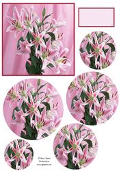 Beautiful Oriental Lilies Bouquet Circle Pyramid