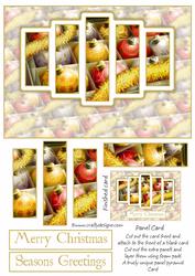 Brand New Christmas Baubles Panel Card Kit