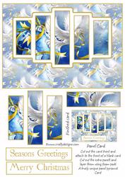 Brand New Christmas Dove Panel Card Kit