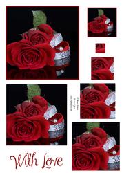 Red Roses & Engagement Ring Pyramid