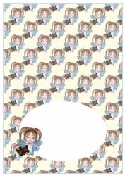 Baby Girl Fairy with Teddy Bear Penny Slider Insert