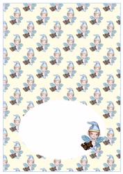 Baby Boy Fairy with Teddy Bear Penny Slider Insert