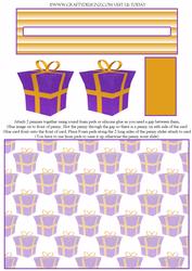 Present Penny Slider Christmas Birthdays Etc - 