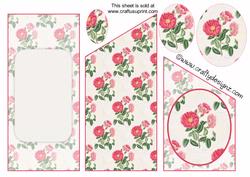Red Officinal Rose Cascade