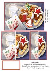 Letter and Cookies for Santa Side Stacker