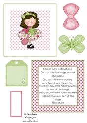 Le Chic Girl Shaker Card