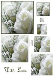 Stunning White Rose Pyramid