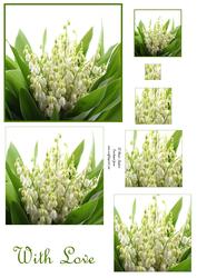 Pretty Delicate White Flowers Pyramid