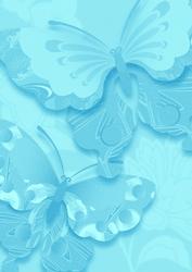 Bright Shade Oriental Butterflies Backing Paper
