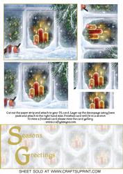 Christmas Window Scene Over the Edge Kit (seasons Greetings)