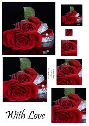 Red Roses & Engagement Ring Pyramid