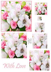 Lilies & Roses Bouquet Pyramid