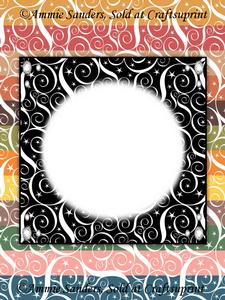 Earthy Shades Swirls & Stars 8x8 Card Fronts