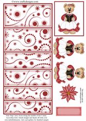 Christmas Caroller Teddy Stair Stepper Kit