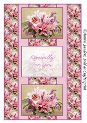 Beautiful Floral 3 Panel Foldback
