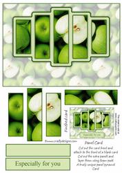Tasty Green Apples Panel Card Kit