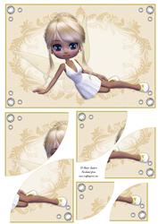 Pretty Fairy in Gold Corner Stacker