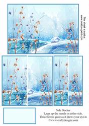 Winter Snow Scene Side Stacker