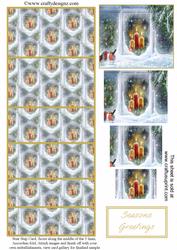 Robins at the Christmas Window Stair Stepper Kit