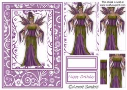 Stunning Fairy Card Front Kit