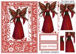 Stunning Fairy Card Front Kit