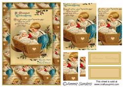 Christmas Kids Traditional Christmas Card Front Kit