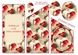 Stunning Christmas Lady Cascade Tri-fold
