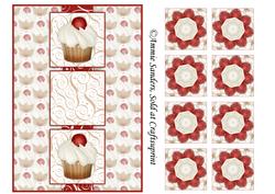 Cup Cake Card Front & Tea Bag Tiles