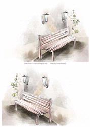 2 A5 Backgrounds for Your Decoupage Ladies & Rubber Stamps