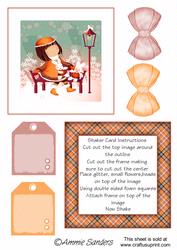 Daisy May Getting Ready for Christmas Shaker Card