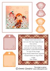 Daisy May Getting Ready for Christmas Shaker Card