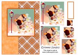 Daisy May Getting Ready for Christmas A5 Card Front