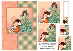 Daisy May Getting Ready for Christmas A5 Card Front