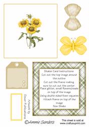 Pretty Floral Shaker Card Kit