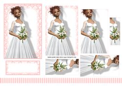 Wedding Day Bride with Pink Lace