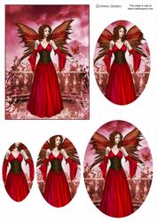 Beautiful Red Fairy Pyramid